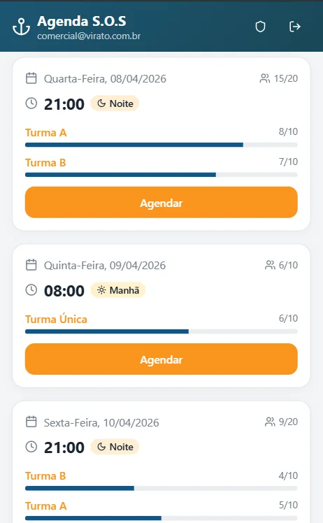 Agenda de conversação no DECK